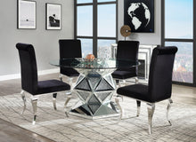 Load image into Gallery viewer, Noralie Mirrored & Faux Diamonds Dining Table