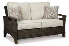 Load image into Gallery viewer, Paradise Trail Outdoor Loveseat, Lounge Chairs and Fire Pit Table
