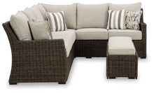 Load image into Gallery viewer, Brook Ranch Outdoor Sofa Sectional/Bench with Cushion (Set of 3)