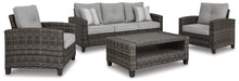 Load image into Gallery viewer, Cloverbrooke 4-Piece Outdoor Conversation Set image