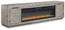 Load image into Gallery viewer, Naydell 92" TV Stand with Electric Fireplace image