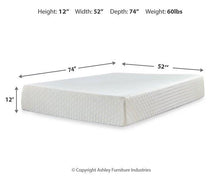Load image into Gallery viewer, Chime 12 Inch Memory Foam Mattress in a Box
