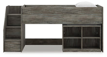 Load image into Gallery viewer, Frandern Loft Bed with Bookcase Storage