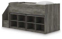 Load image into Gallery viewer, Frandern Loft Bed with Bookcase Storage