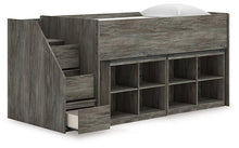Load image into Gallery viewer, Frandern Loft Bed with Bookcase Storage