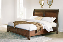 Load image into Gallery viewer, Trellington Sleigh Storage Bed