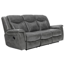Load image into Gallery viewer, Conrad Upholstered Motion Sofa Cool Grey image