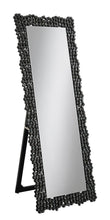 Load image into Gallery viewer, Mckay Textural Frame Cheval Floor Mirror Silver and Smoky Grey image