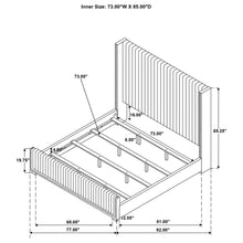 Load image into Gallery viewer, Natasha Wingback Bed