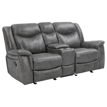 Load image into Gallery viewer, Conrad Upholstered Motion Loveseat Cool Grey image