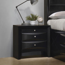 Load image into Gallery viewer, Briana Rectangular 2-drawer Nightstand Black