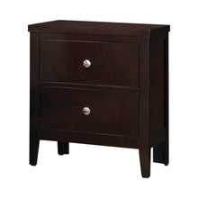 Load image into Gallery viewer, Carlton 2-drawer Rectangular Nightstand Cappuccino