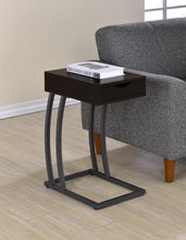 Load image into Gallery viewer, Troy Accent Table with Power Outlet Cappuccino