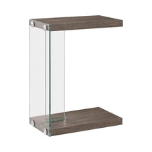 Load image into Gallery viewer, Colby Accent Table Weathered Grey and Clear