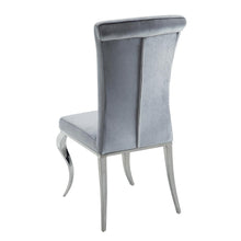 Load image into Gallery viewer, Betty Upholstered Side Chairs Grey and Chrome (Set of 4)