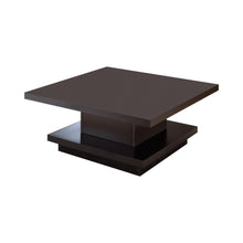 Load image into Gallery viewer, Reston Pedestal Square Coffee Table Cappuccino
