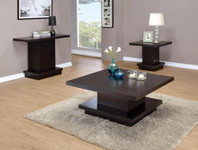 Load image into Gallery viewer, Reston Pedestal Square Coffee Table Cappuccino