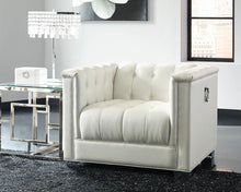 Load image into Gallery viewer, Chaviano Tufted Upholstered Chair Pearl White