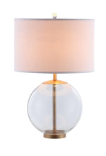 Load image into Gallery viewer, Kenny Drum Shade Table Lamp with Glass Base White