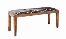 Load image into Gallery viewer, Lamont Rectangular Upholstered Bench Natural and Navy