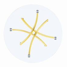 Load image into Gallery viewer, Beckham Round Dining Table Brass and Clear