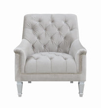 Load image into Gallery viewer, Avonlea Sloped Arm Tufted Chair Grey