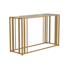Load image into Gallery viewer, Adri Metal Frame Sofa Table Matte Brass