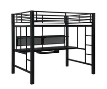Load image into Gallery viewer, Avalon Full Workstation Loft Bed Black