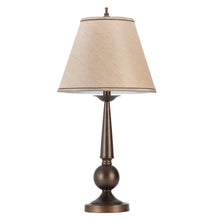 Load image into Gallery viewer, Ochanko Cone shade Table Lamps Bronze and Beige (Set of 2)
