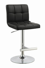 Load image into Gallery viewer, Lenny Adjustable Bar Stools Chrome and Black (Set of 2)