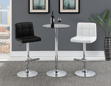 Load image into Gallery viewer, Lenny Adjustable Bar Stools Chrome and Black (Set of 2)