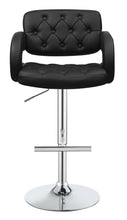 Load image into Gallery viewer, Brandi Adjustable Bar Stool Black and Chrome