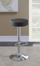 Load image into Gallery viewer, Ramses 29" Adjustable Bar Stool Chrome and Black