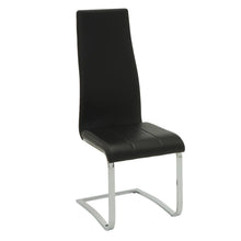 Load image into Gallery viewer, Montclair High Back Dining Chairs Black and Chrome (Set of 4)
