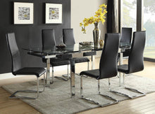 Load image into Gallery viewer, Montclair High Back Dining Chairs Black and Chrome (Set of 4)