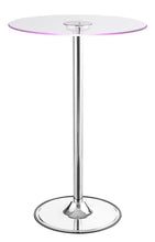 Load image into Gallery viewer, Thea LED Bar Table Chrome and Clear