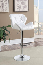 Load image into Gallery viewer, Berrington Adjustable Bar Stools Chrome and White (Set of 2)