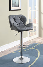 Load image into Gallery viewer, Berrington Adjustable Bar Stools Chrome and Grey (Set of 2)
