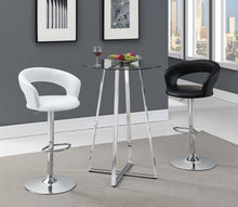 Load image into Gallery viewer, Zanella Glass Top Bar Table Chrome