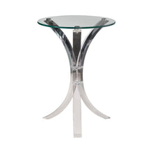 Load image into Gallery viewer, Emmett Round Accent Table Clear