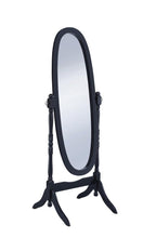 Load image into Gallery viewer, Cabot Rectangular Cheval Mirror with Arched Top Black