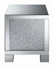 Load image into Gallery viewer, Gillian Square End Table Silver and Clear Mirror