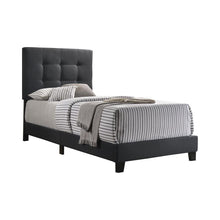 Load image into Gallery viewer, Mapes Tufted Upholstered Eastern King, Queen, Twin & Full Bed Charcoal & Grey