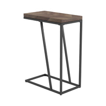 Load image into Gallery viewer, Sergio Chevron Rectangular Accent Table Tobacco
