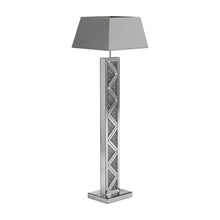 Load image into Gallery viewer, Carmen Geometric Base Floor Lamp Silver