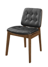 Load image into Gallery viewer, Redbridge Tufted Back Side Chairs Natural Walnut and Black (Set of 2)