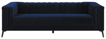 Load image into Gallery viewer, Chalet Tuxedo Arm Sofa Blue