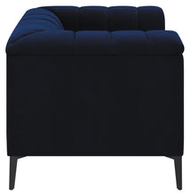 Load image into Gallery viewer, Chalet Tuxedo Arm Chair Blue