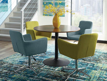 Load image into Gallery viewer, Cora Round Dining Table Walnut and Black