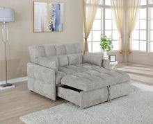 Load image into Gallery viewer, Cotswold Tufted Cushion Sleeper Sofa Bed Light Grey & Dark Grey